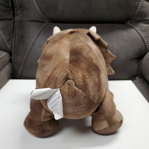 Plush Rhino Coin Bank - Brown - FAB NY - Picture 4 of 8